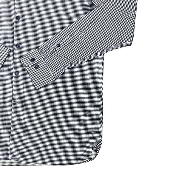 TM Lewin Mens Button Down Long Sleeve Blue & White Shirt - Size Large - Picture 3 of 7